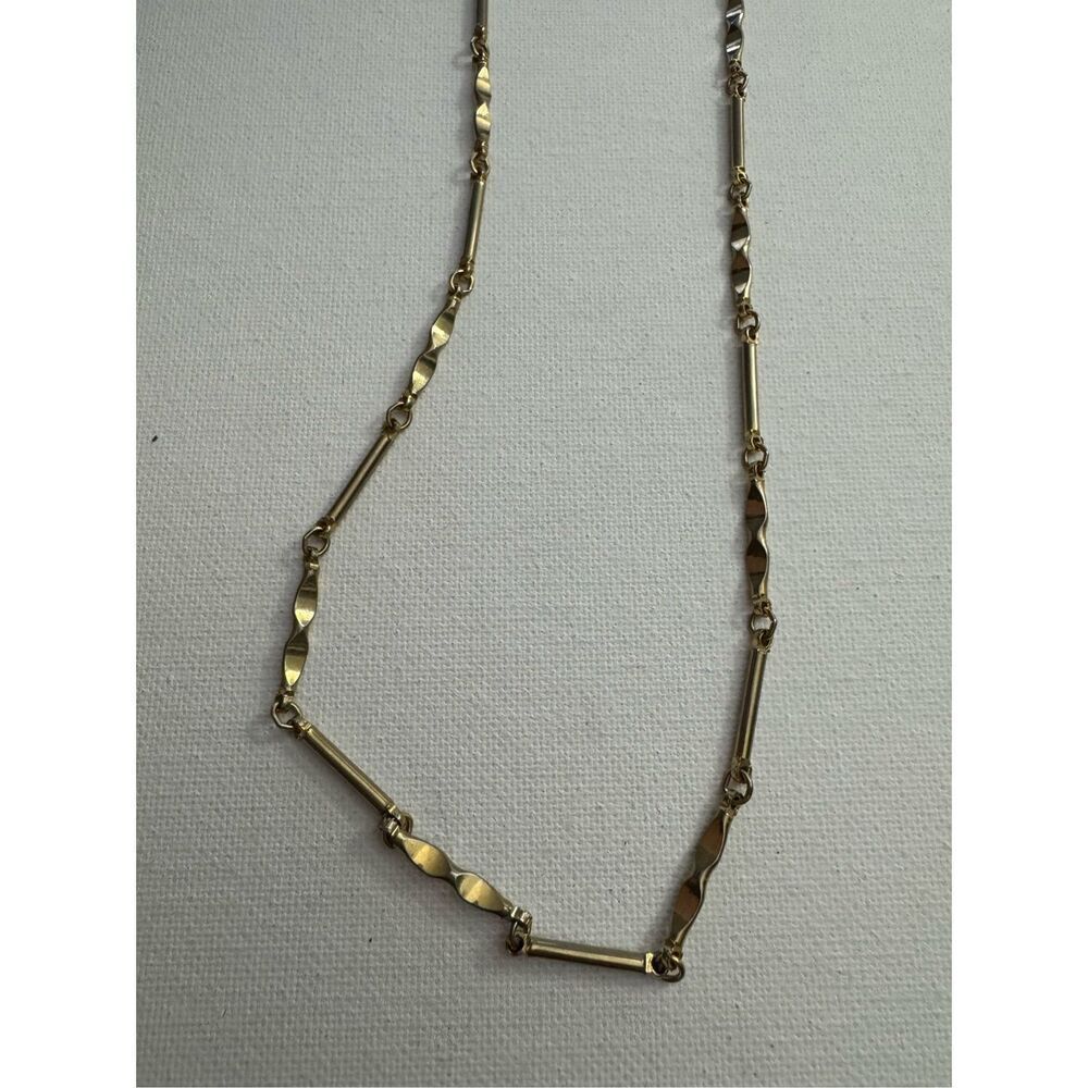 Vintage Y2K Womens Gold Tone Extra Long Twisty Beaded Lariat Rope Necklace Layer - Picture 2 of 3